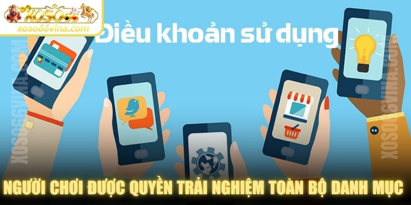 Người chơi được quyền trải nghiệm toàn bộ danh mục game hot